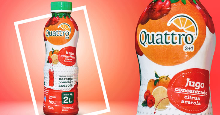 Quattro Acerola. Un nuevo sabor se suma a la familia de Quattro.